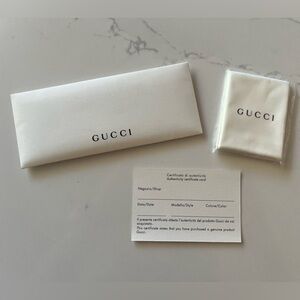 Gucci Sunglass/Eyeglass Cloth with Authenticity Certification